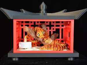 3D Print - Viper Snake in Japanese Lantern