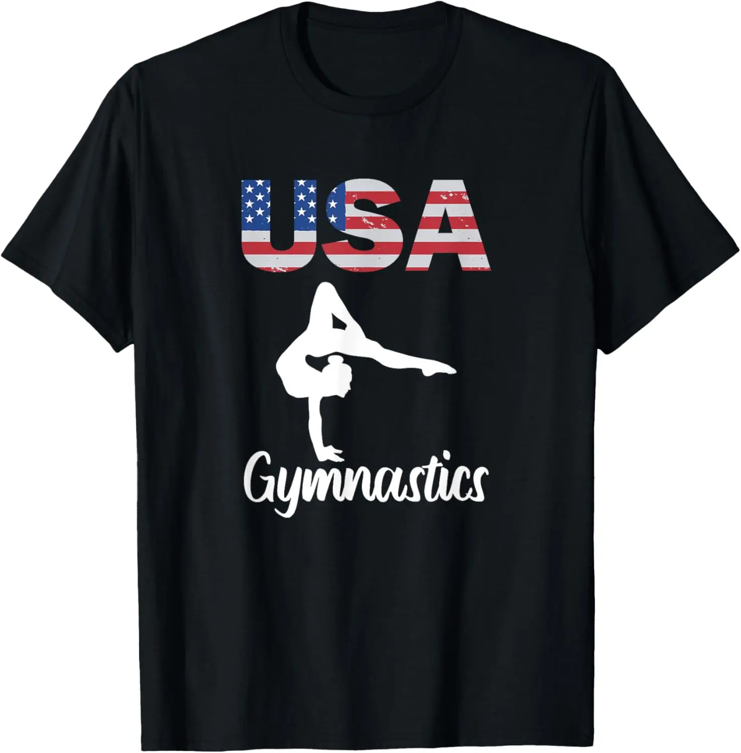 USA American Flag Gymnastics Shirt - 4th of July Gymnast T-shirt