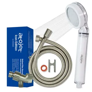 Atojet Filter Showerhead Inspired By Korea's Beauty Culture | Carbon Composite Filter | Single Set (Hose, Mount, Teflon Tape, Wrench)
