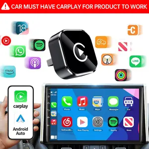 【Yurnlv】Wireless Apple CarPlay Adapter for Factory Wired Cars from 2016 Onwards - 2-in-1 Wireless CarPlay & Android Auto Adapter Easier Connectivity