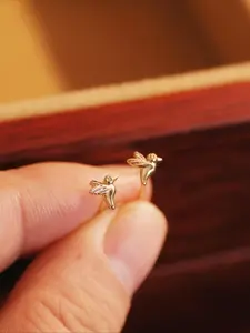 Cute Sparrow Design Earrings Set, Brass Material, Simple Fashion Jewelry for Women, Perfect for Daily Wear and Parties