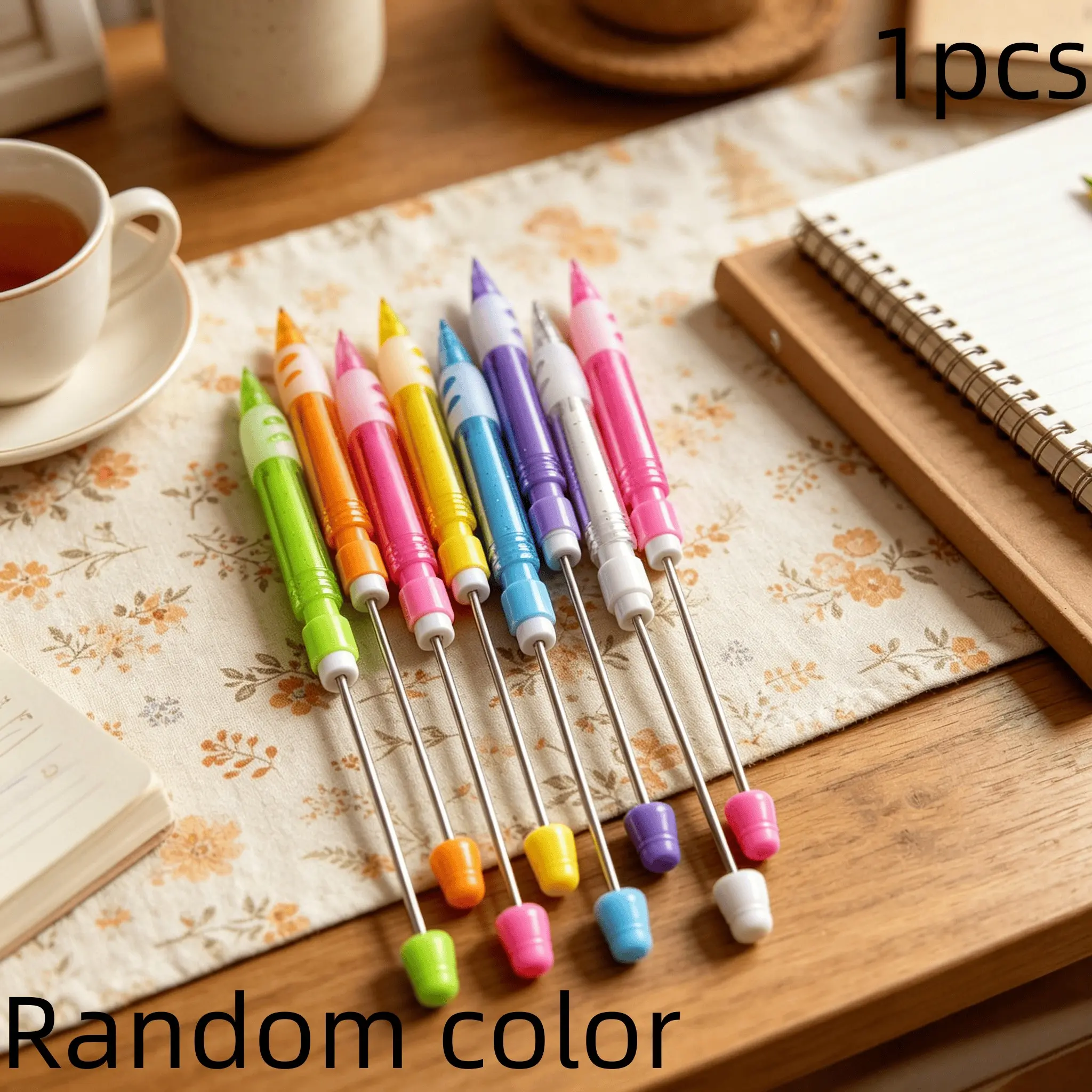DIY Bead Activity Pencil, High Aesthetic Colorful 0.7mm No Sharpening Replaceable, Fun and Practical, Ideal for Students and DIY Creations