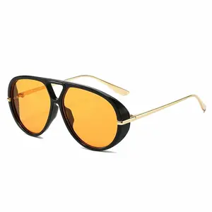 〖Summer Turn Up〗1 PCS New Fashionable Women's Glasses Unique Frame Design Stylish Dual Bridge Eyewear Tinted Lens Sunglasses