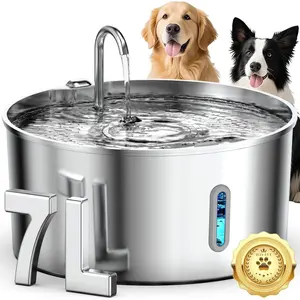 Water Fountain Stainless Steel, 7L/236oz  Water Bowl Dispenser for Large Dogs, Automatic  Water Fountain
