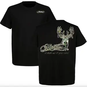 Mathews Archery Catch Us If You Can Camo T-Shirt, Unisex Short Sleeve Casual 100% Cotton, Tactical Gear For Hunting Lover, Top Menswear