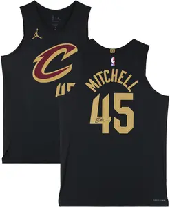 Donovan Mitchell Cleveland Cavaliers Autographed Nike Black Statement Authentic Jersey - Fanatics Authentic Certified