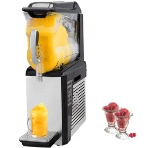 fathersdaygift VEVOR Slushy Machine, 10L 1 Tank Slushie Machine for Home, 600W Commercial Slushy Machine, machine a slush for Frozen Drinks Automatic Clean, Slushy Machine for Home Supermarkets Cafes Restaurants