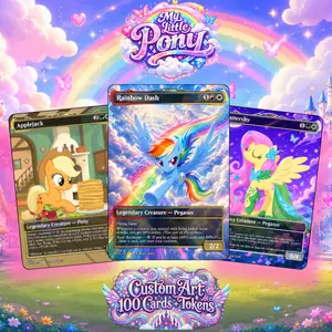 Pony Anime MTG Proxy Deck | 100 Card EDH Commander Set + Tokens | Viral Gift for Gamers & Boyfriend-Proxy EDH