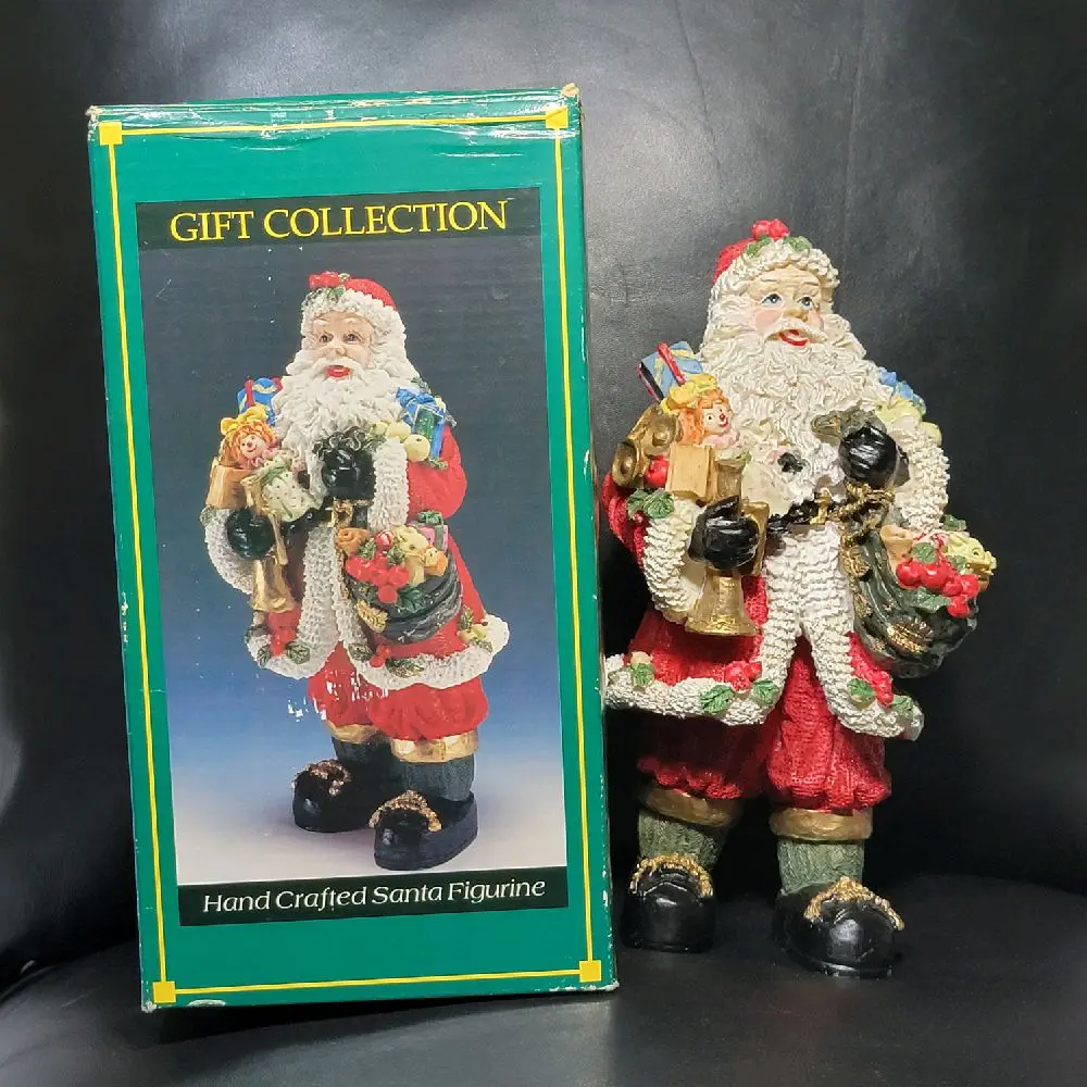 Vintage Gift Collection 1997 Hand-Crafted Santa Claus Resin Figurine 8.5" H