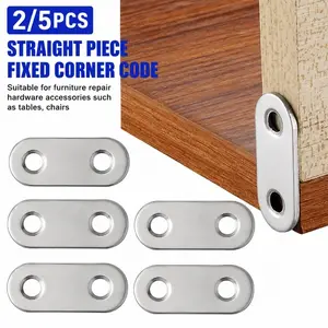2/5pcs straight piece fixed corner code fasteners, suitable for furniture repair hardware accessories such as tables, chairs