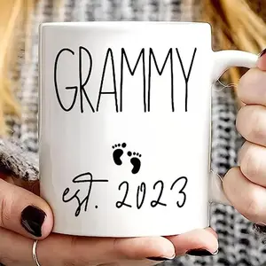 Personalized [SEND CUSTOM VIA MESSENGER] Grammy Est Mug Grammy Est New Grammy Gifts First Time Grammy Pregnancy Announcement New Grandma Gifts Gifts For Family Baby Shower Gifts Pregnancy Reveal Gifts