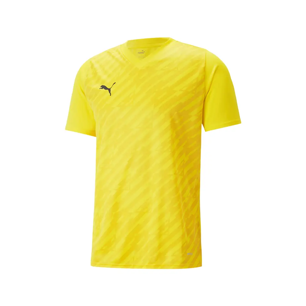 PUMA Mens Teamultimate Crew Neck Short Sleeve Jersey Casual - Yellow