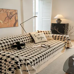 Checkered Sofa Blanket Washable Sofa Cover Sofa Slipcover Decorative Protection Enhance Living Room Quality Multiple Colors Sizes Available