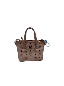 Pre-owned MCM Preloved Authentic Mini Basket Tote/EE04708001/8001