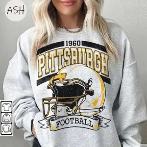 Vintage 90s Style Pittsburgh Football Sweatshirt, Hoodie Trendy Pittsburgh  Football Fan Gift, Pittsburgh Game Day Shirt, #SSteelerr merch. Fans Gift