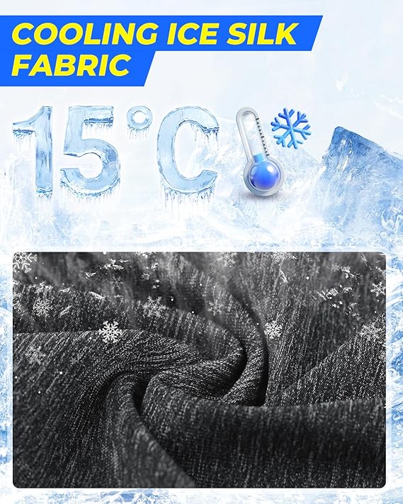 Summer Cool Ice Silk Balaclava Face Mask | Sun Protection, Breathable Mesh, Motorcycle Bike Hiking Gaiter, Anti-Dust Neck Scarf