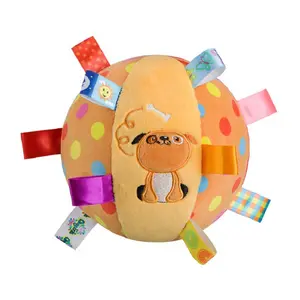 Pet Label Ball Toy Extra-tough Stuffed Shape Interactive Dog Chew