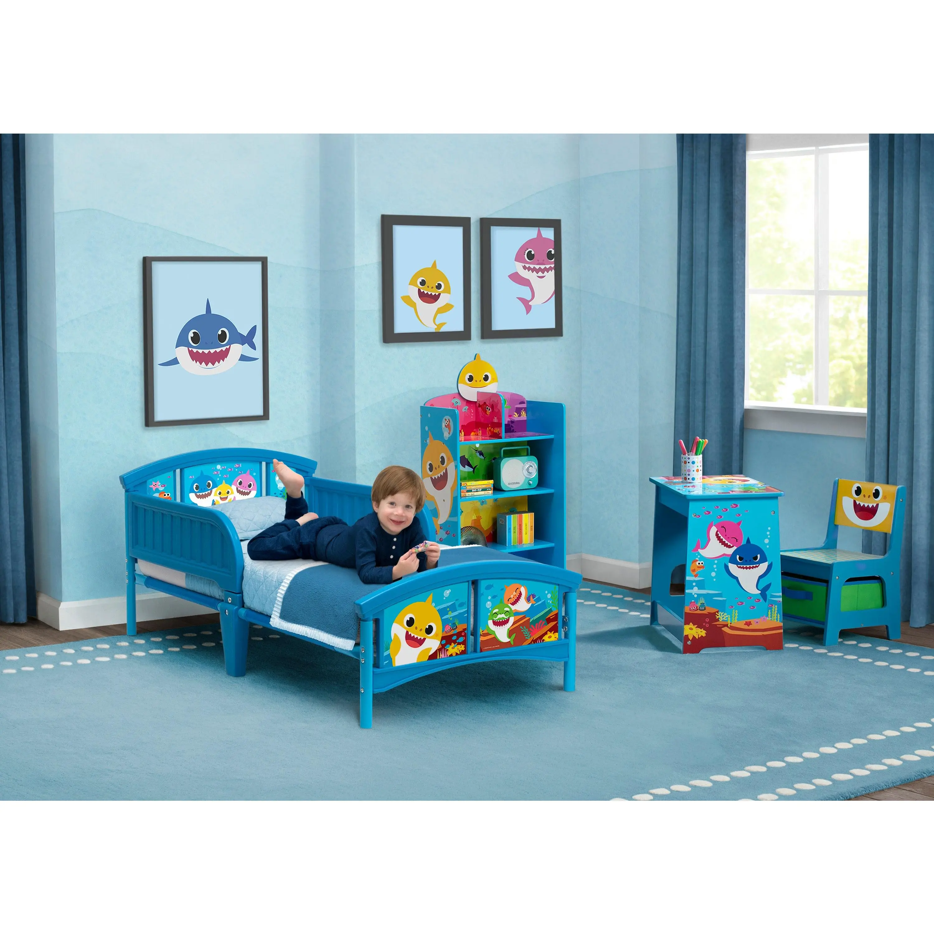 Baby Shark Plastic Toddler Bed