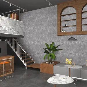 Cement Texture Wallpaper Roll, Self-Adhesive Removable Wall Sticker, Modern Home Decor for Bedroom Living Room, Easy Peel-And-Stick, Textured Wall Paper