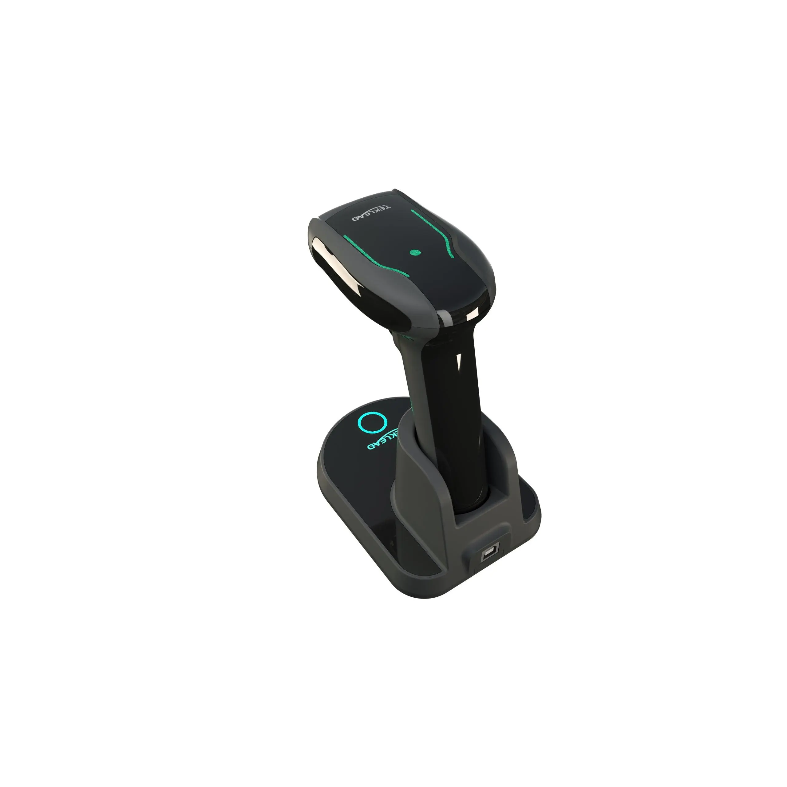 T-3030H Wireless 2D Barcode Scanner with Charging Cradle | Bluetooth & 2.4G USB Barcode Reader