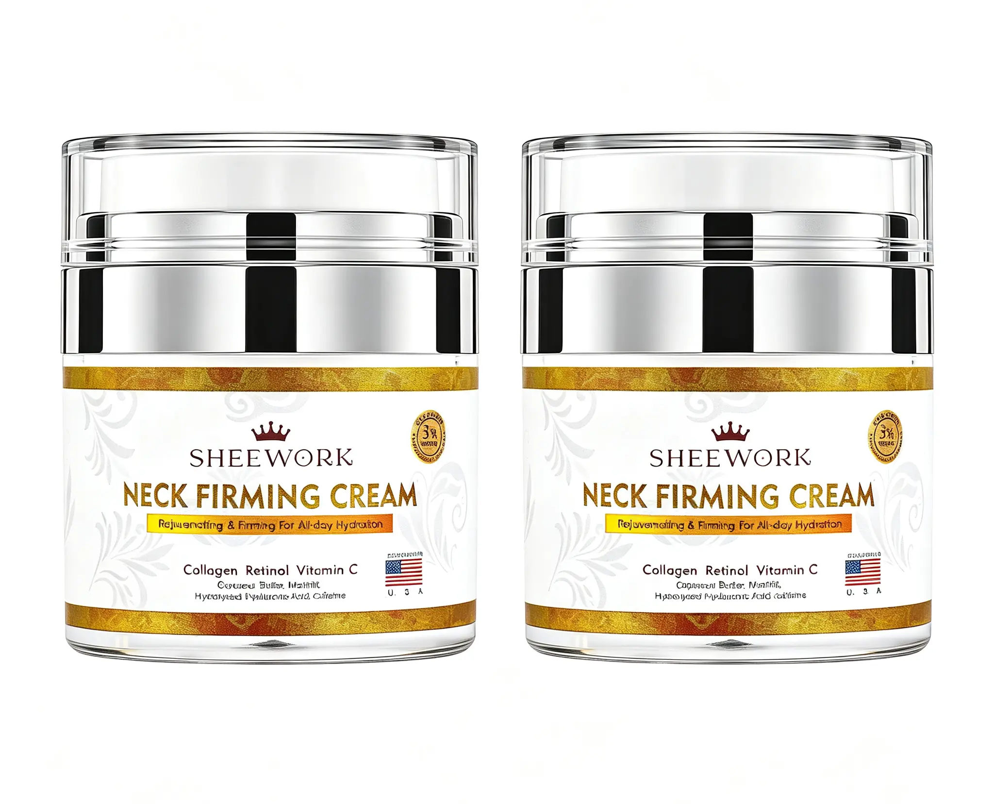 Neck Firming Cream, Neck Tightening Cream for Women and Men(2 Bottles)