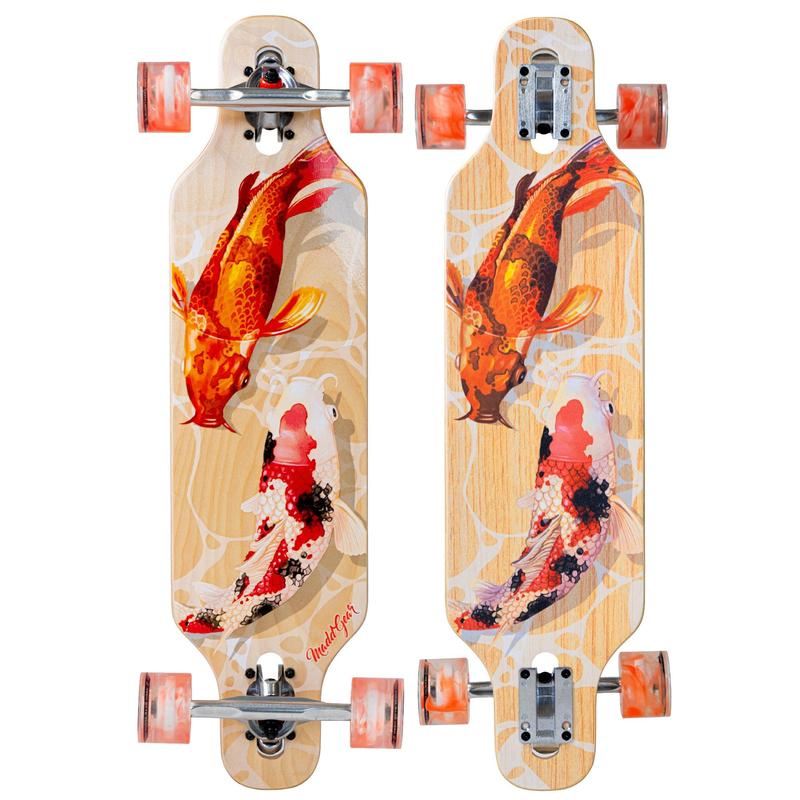 Cruiser Skateboard for Teens & Adults – 31" Drop Through Longboard with Smooth 70mm Wheels – Madd Gear - Tranquil