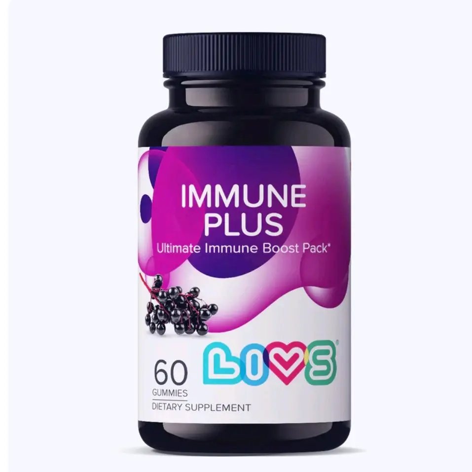 Livs Immune Plus Gummies - Natural Immune Support Supplement for Adults & Kids - Boosts Immunity & Wellness