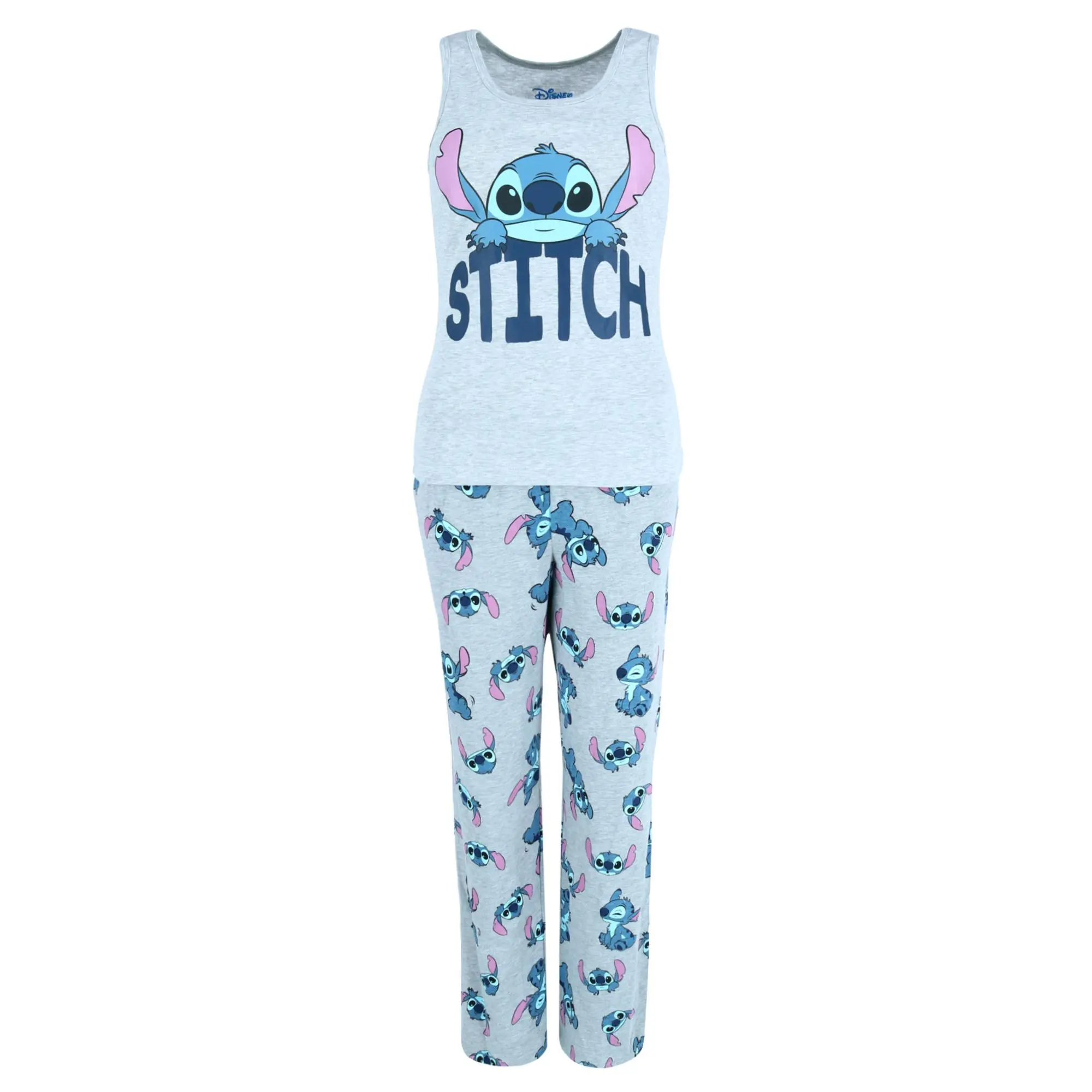 Jerry Leigh Women's Stitch Tank and Lounge Pant Pajama Set, Long Leg Pajama Sets