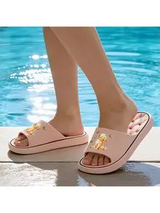 Cute Golden Retriever Puppy with Monarch Butterflies Print Slippers for Women Men Kids Soft Comfortable Non-Slip Home Indoor House Shoes Warm Fleece Lined Animal Themed Casual Footwear