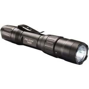 Pelican LED Industrial Light Tactical Flashlight, 944 Lumens, Black Aluminum Body, 1 3.7V Lithium-Ion Battery Included, Model 076000-0000-110