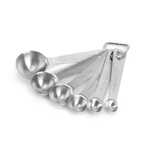 Slofoodgroup Measuring Spoon Set, Six Piece Stainless Steel Measuring Spoons Kitchen Sturdy Utensils Slofoodgroup Measuring Spoon Set, Six Piece Stainless Steel Measuring Spoons Kitchen Sturdy Utensils