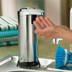 2026 250Ml Stainless Steel Automatic Hands-Free Sensor Non-Contact Soap Dispenser
