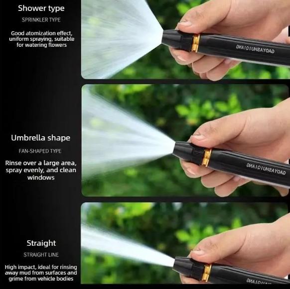 Adjustable Garden Hose Nozzle High Pressure Water Gun-Sprayer Car Wash Tool For Watering Flowers Cleaning Windows Outdoor Use,Summervibes Adjustable Garden Hose Nozzle High Pressure Water Gun-Sprayer Car Wash Tool For Watering Flowers Cleaning Windows Outdoor Use,Summervibes