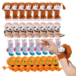 Bulk 48 Pc. Stuffed Hugging Animal Assortment Slap Bracelets