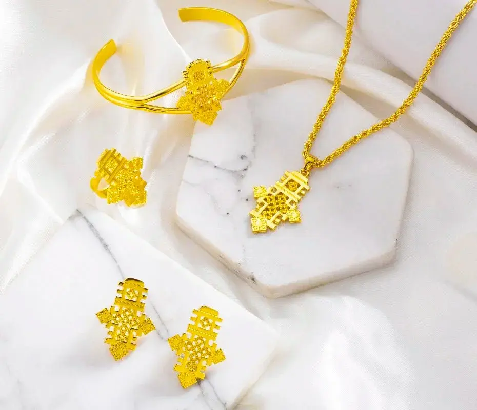 Silver Plated 4-Piece Jewelry Set | Traditional Wedding Gift