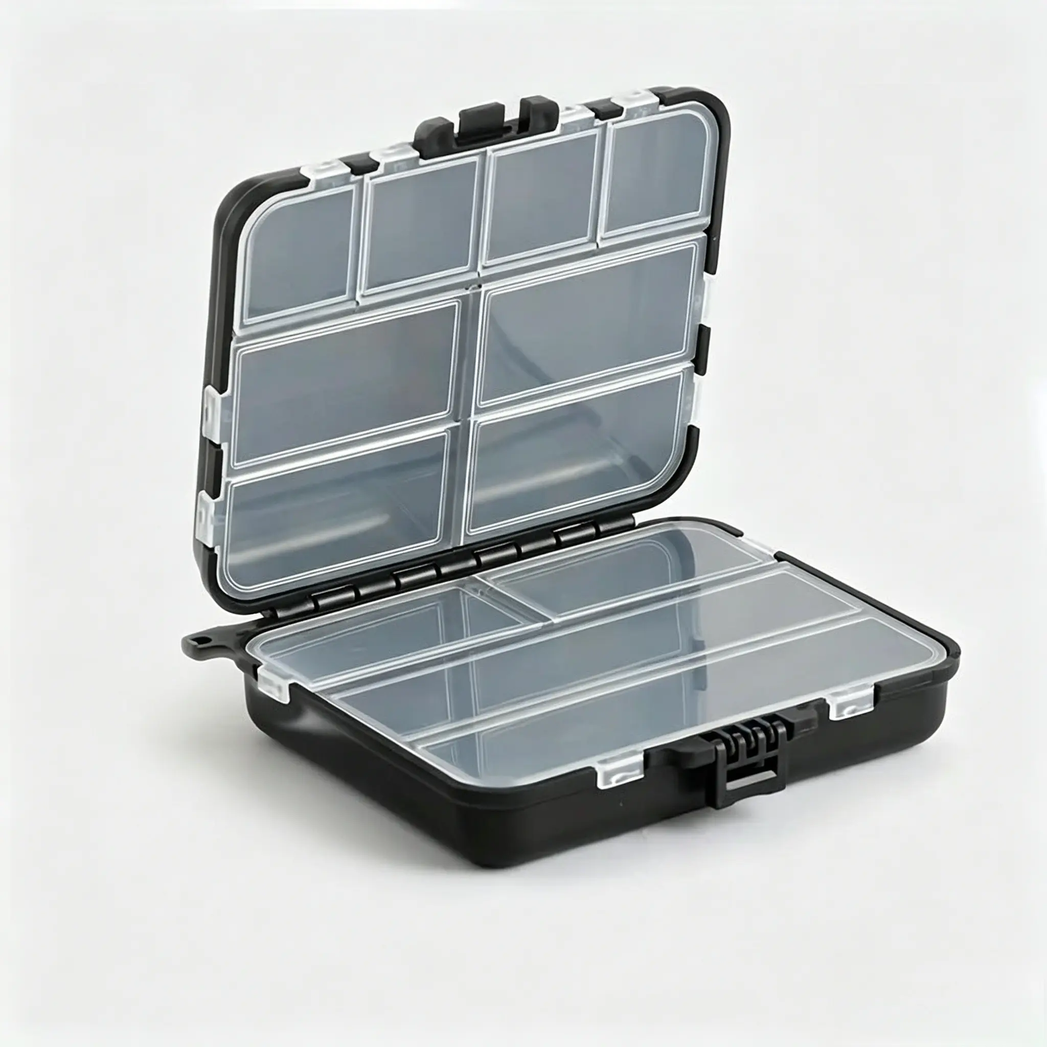 Double Sided Fishing Tackle Box, Tackle Organizer, 1 Count Multi-compartment Fishing Lure Storage Box, Multifunctional Storage Box for Fish Hook & Accessories, Fishing Gear Box, Fishing Boxes