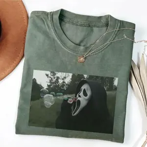 Vintage Ghostface Halloween T-Shirt, Funny Ghostface Shirt, Horror Movie Tee, Horror Character Shirt