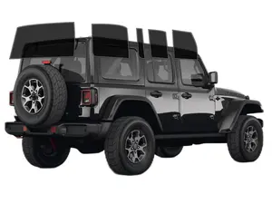 Precut 2Ply Window Tint Film for Jeep Wrangler 4door 2018-2024 Cars Sun Blocking Protection,Privacy,and Anti-Shatter Glass Film Any Tint Shade Kit