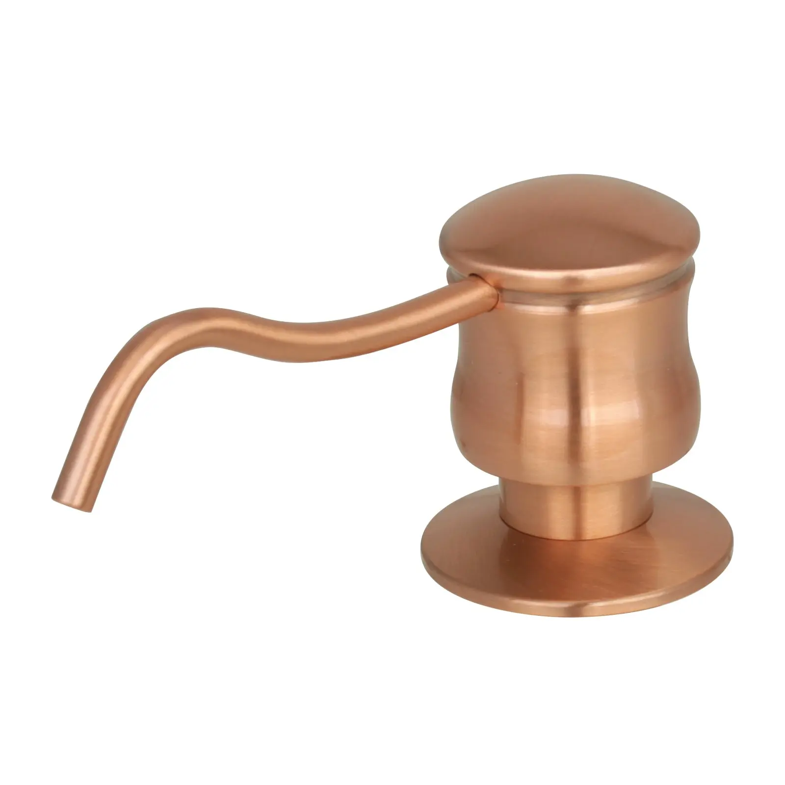 Built in Copper Soap Dispenser Refill from Top with 17 OZ Bottle
