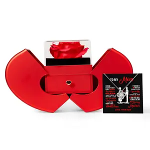 To My Little Boy Love Knot Necklace Heart Box Gift Set