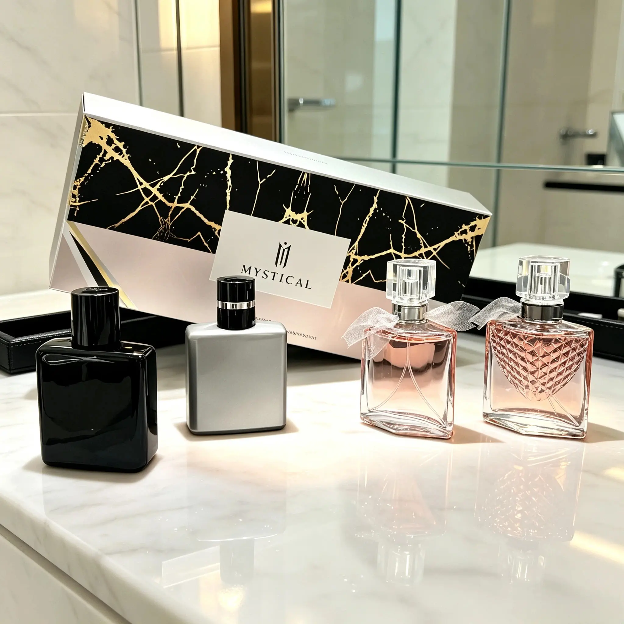 MYSTICAL woman perfume Set - 30ml*4 - with lemon and musk & Natural Floral& Fruity - let you release the unique charm of women fragrance - pheromone perfume - daily travel - perfect gift set - Perfumes For Women - colognes - long lasting perfumes great