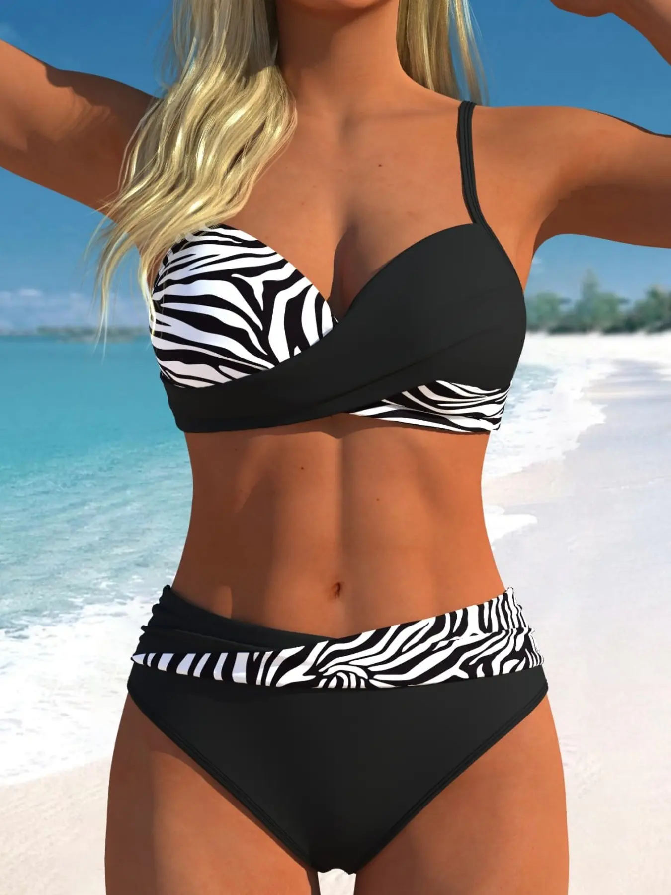 Women's Fashion Split Bikini, Stylish Two-Piece Swimsuit, Perfect for Beach & Pool, Trendy Summer Swimwear, Comfortable & Chic Design, Sea Fancy Swimsuits, Chic Swimwear Set, Fashion Beachwear Swimwear, Swimsuit Sets, Bikinis Set