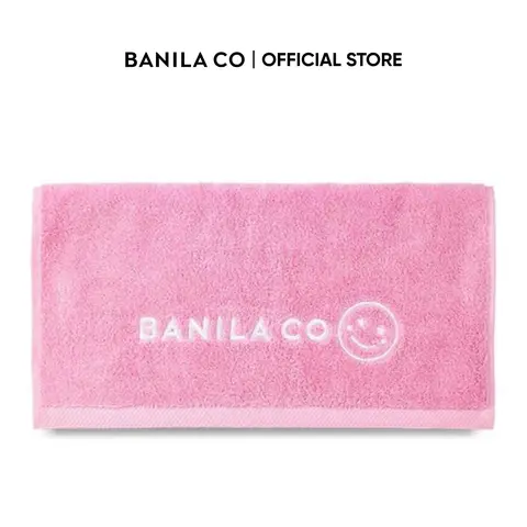 BANILA CO Pink Face Towel | Perfect for Hand and Face Washing | Cotton