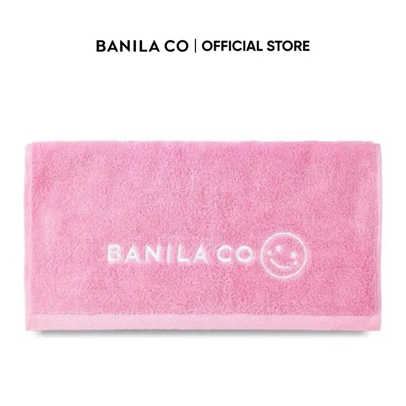 BANILA CO Pink Face Towel | Perfect for Hand and Face Washing | Cotton