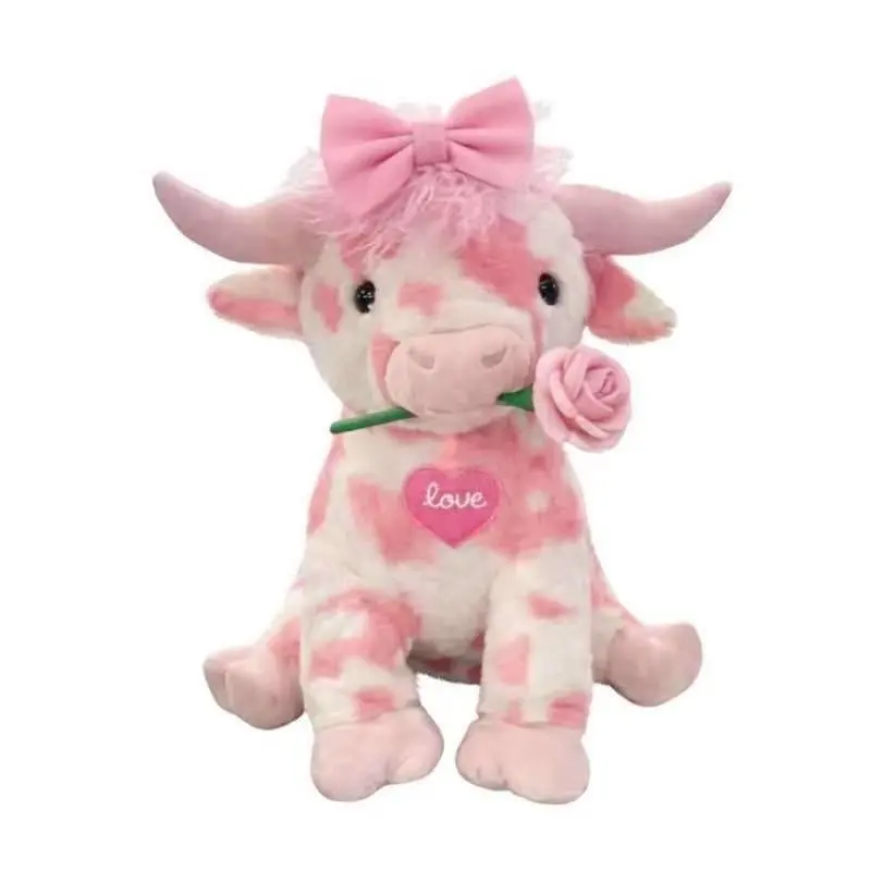 Highland Cow Plush Toy, Soft and Cuddly PlushGift for Kids, Boys, Girls, and Adults, PerfectPresent for All Ages, Huggable Stuffed Animal