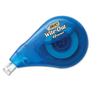 BIC Wite-Out EZ Correct Film-Based Correction Tape, White, Translucent Single-Line Visible Tape, Fast-Action Office Supplies for DIY Specialty Projects, Mistake & Error Correction in Faxes & Writing Tools