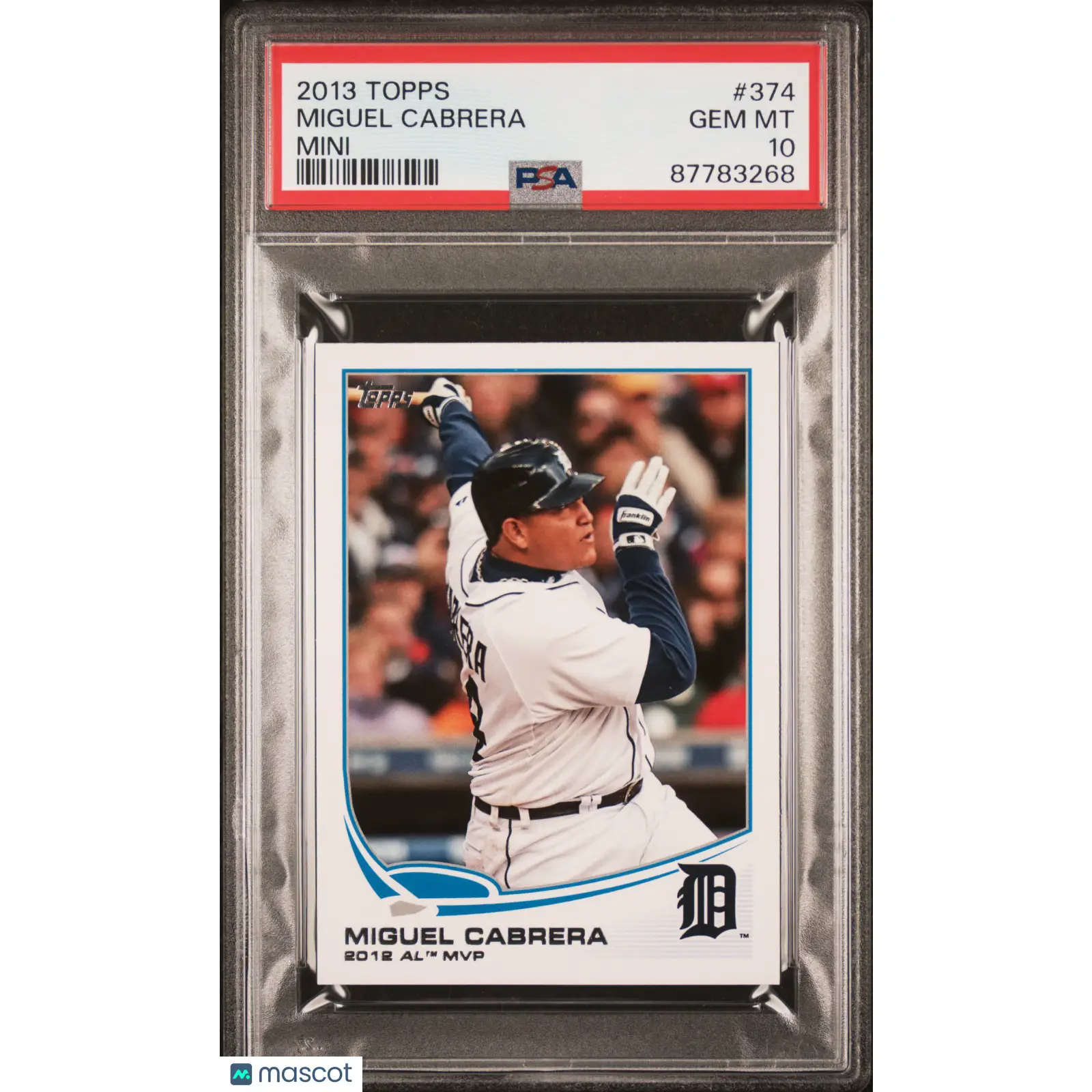 Miguel Cabrera PSA 2013 Topps MINI #374 10 87783268 POP 3
