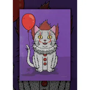 Clown Cat From A Stephen King Book Art Print