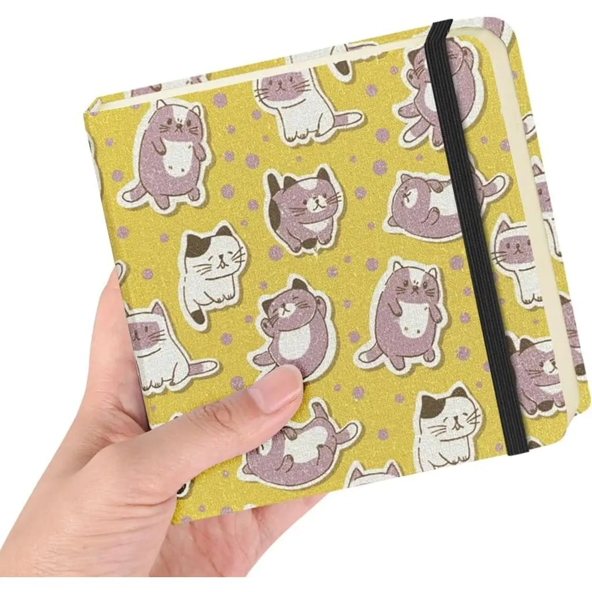 Cloth Cover-4.8x4.8in-Yellow Cat
