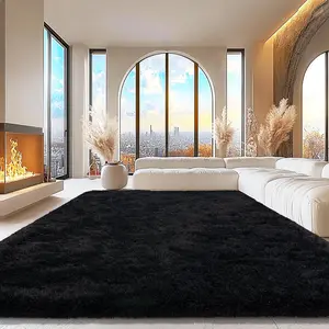 【Back to School】MUGORN Multi-Size Super Soft Shaggy Fuzzy Rugs  3-Layer, Modern Minimalist, Hand-Washable, for Bedroom, Dorm Room, House Decor, Home Goods, Bedroom Items, Room Accessories
